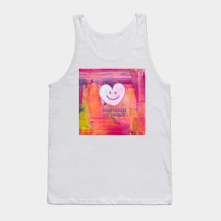 Smiling heart face, good things are coming Tank Top